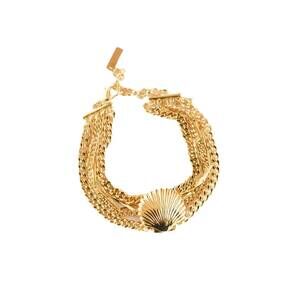 NEW ADRIANA PAPPAS women's scallop shell bracelet in gold